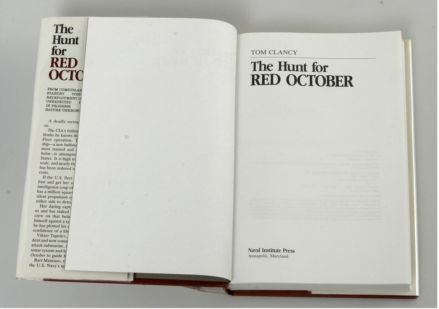 Clancy, Tom - The Hunt For Red October - First Printing First Issue