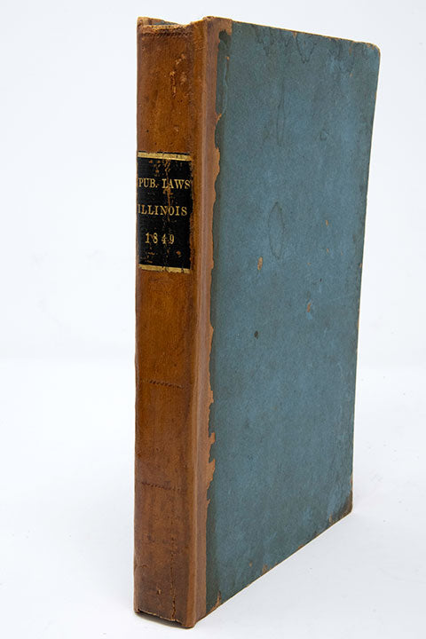Government - Laws of the State of Illinois - 1841 & 1849 - Founding Records of Nauvoo