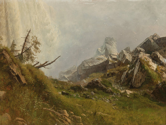 Albert Bierstadt - Niagara Falls, American Side 1870 20" x 27"