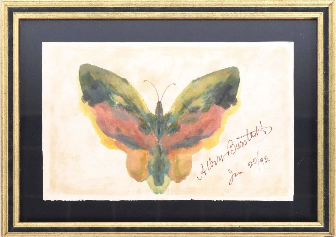 Albert Bierstadt - Butterfly 1892 5.5" x 8.5"