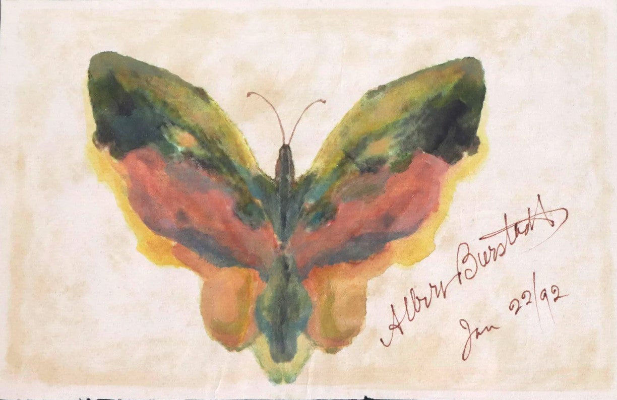 Albert Bierstadt - Butterfly 1892 5.5" x 8.5"