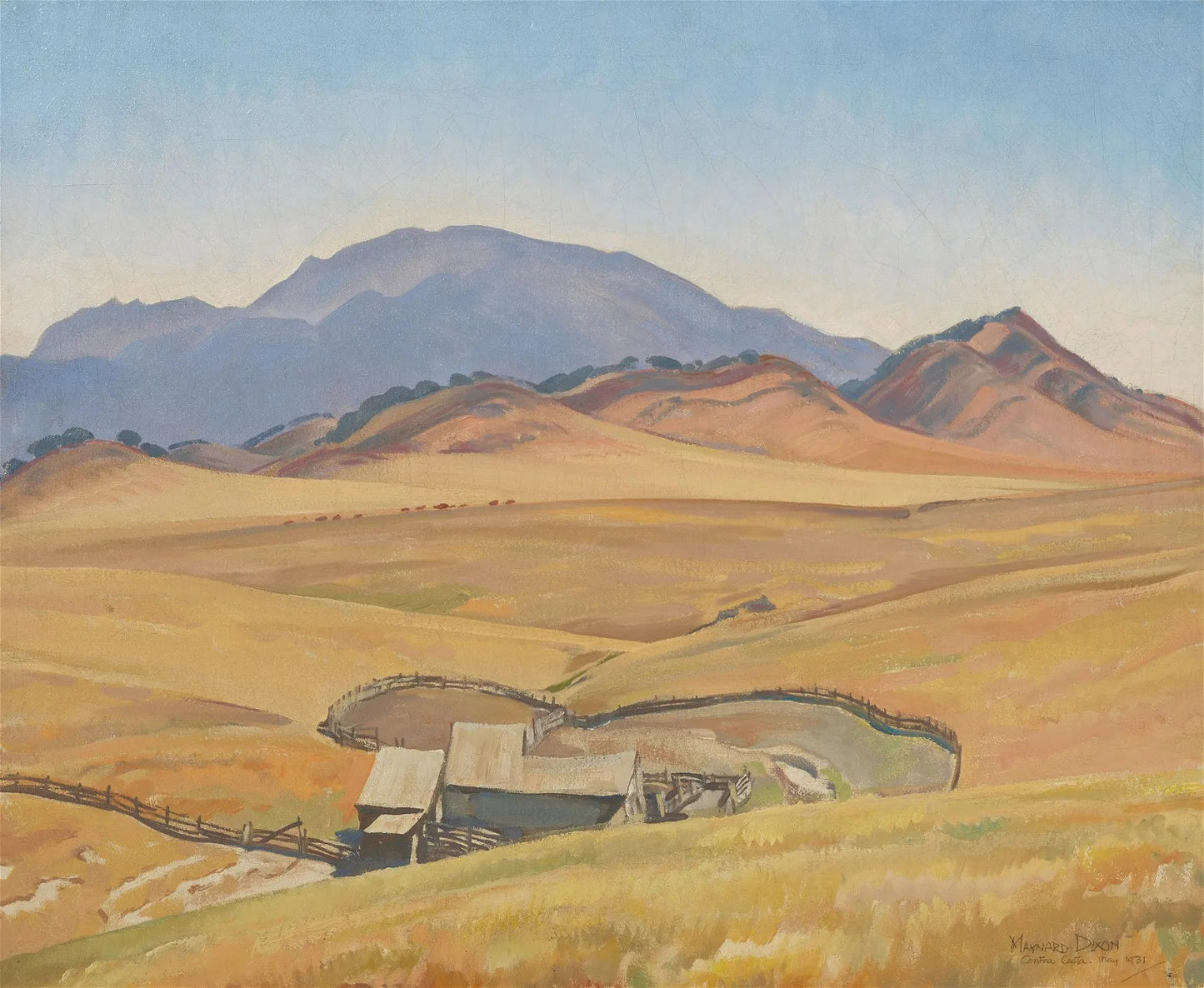 Maynard Dixon - Abandoned House, Contra Costa Ca, 1931 25" x 30"