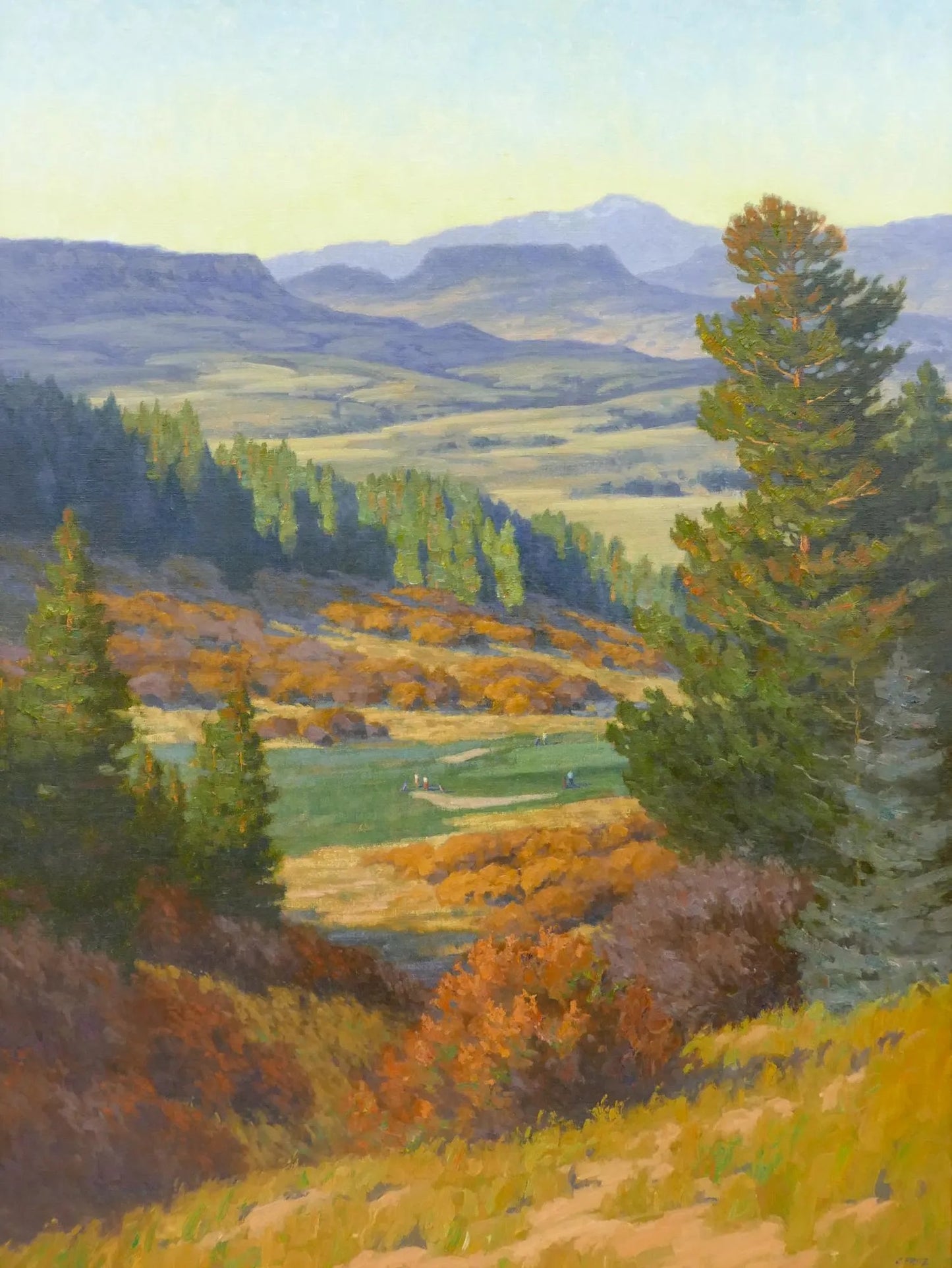 Charles Fritz - Autumn View from Castle Pines 46" x 34"