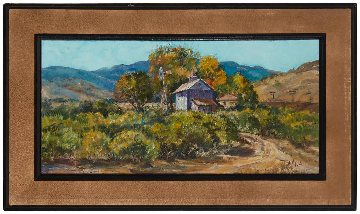 Wilfrid Taylor Mills - Barn in a Landscape 12" x 24"