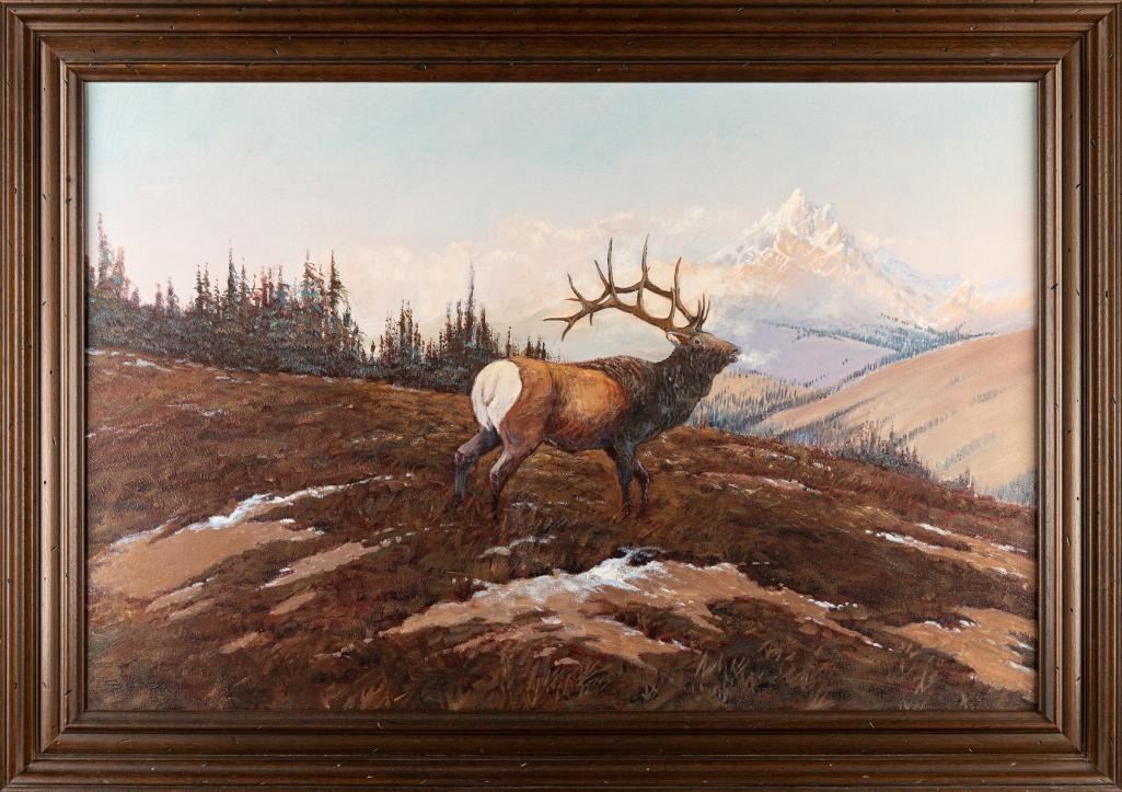 C.R. Cheek - Bull Elk 24" x 36"