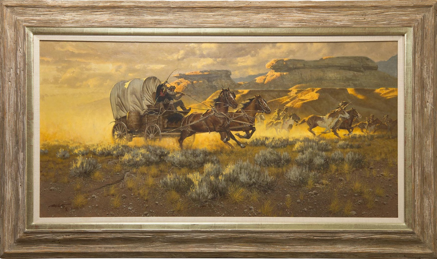 Frank McCarthy - Caught in the Open 1981 24" x 48"