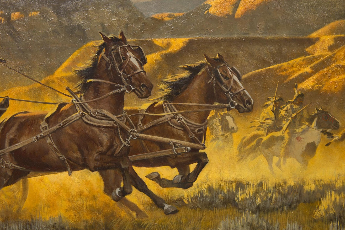 Frank McCarthy - Caught in the Open 1981 24" x 48"