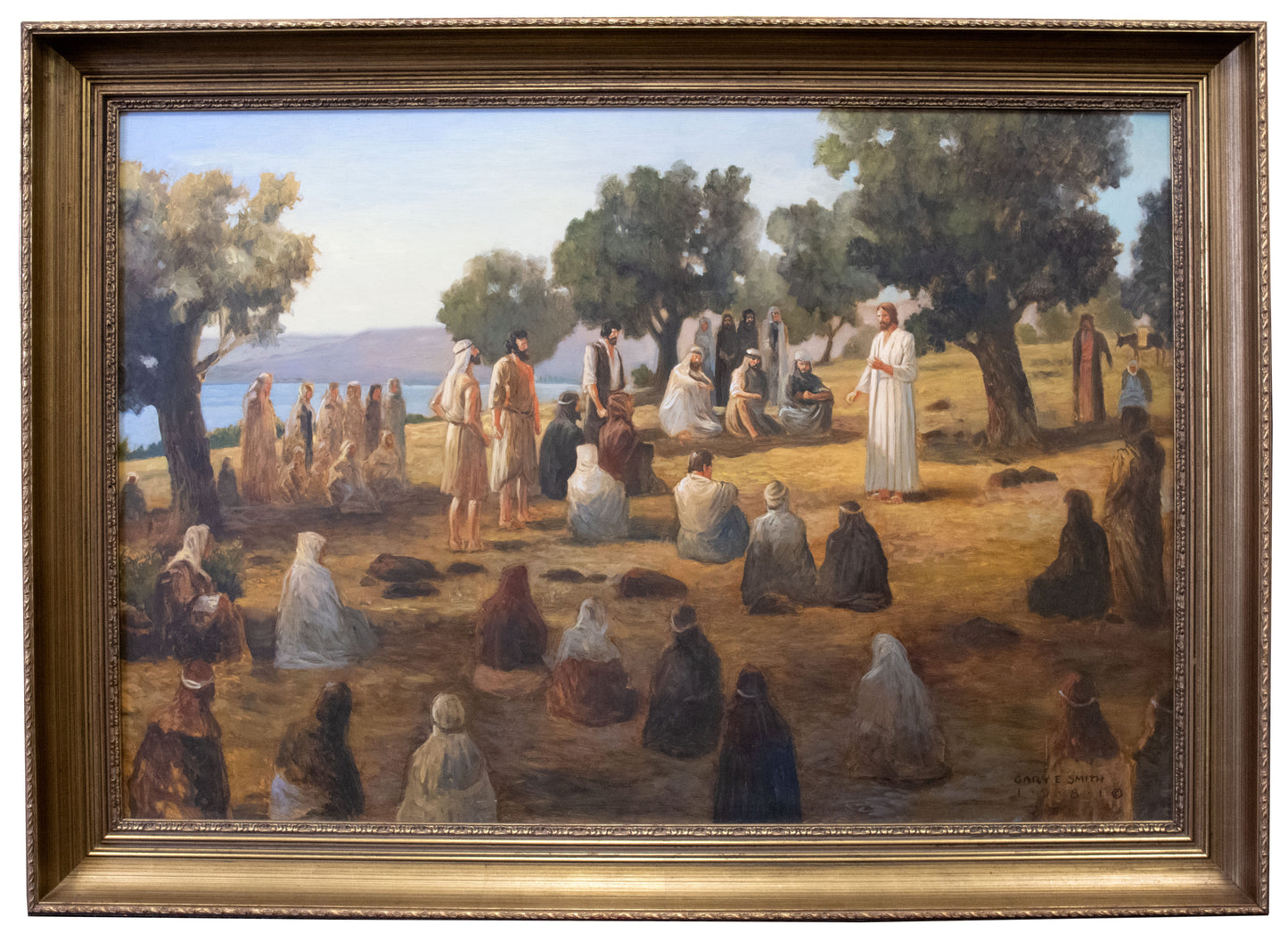 Gary Ernest Smith - Christ Teaching the Disciples 1981 23.5" x 35.5"