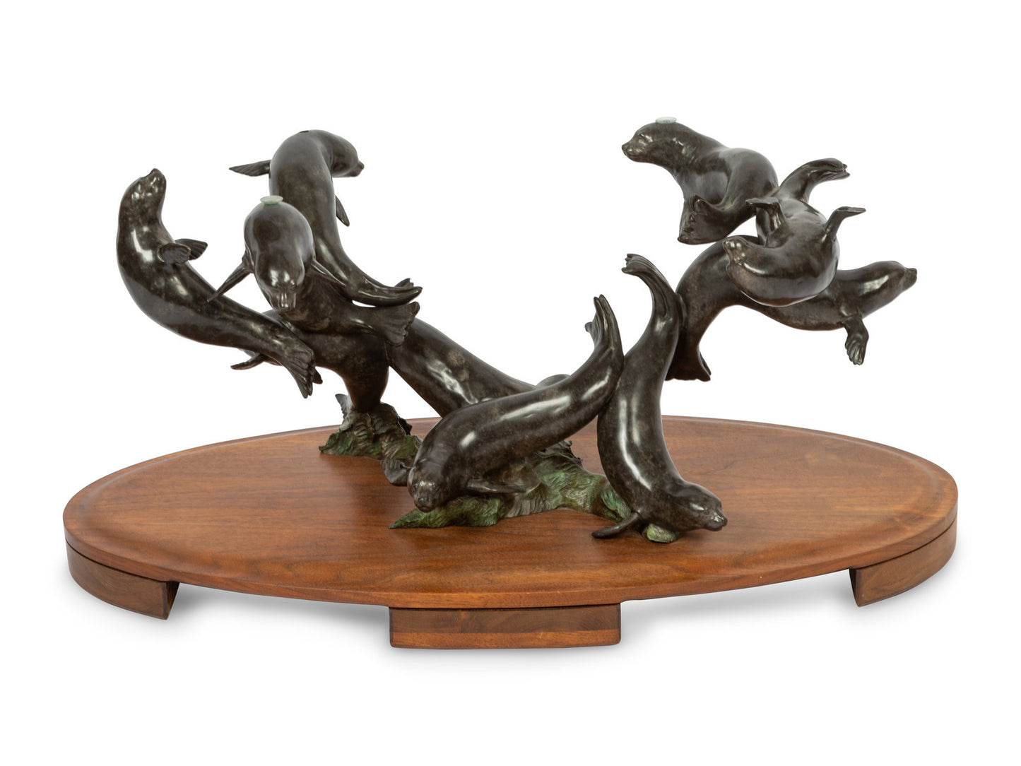 Daniel Ray Parker - Clear and Present Danger, 2000 - 23" x 53" x 36" Bronze & Glass 3/19