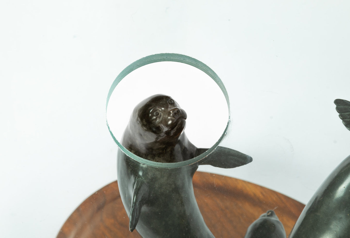 Daniel Ray Parker - Clear and Present Danger, 2000 - 23" x 53" x 36" Bronze & Glass 3/19