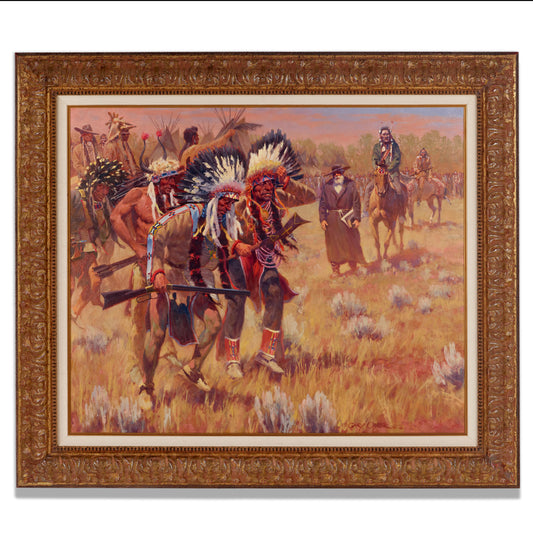 Gary Carter - Dance in the Black Robe 2002 28" x 34"