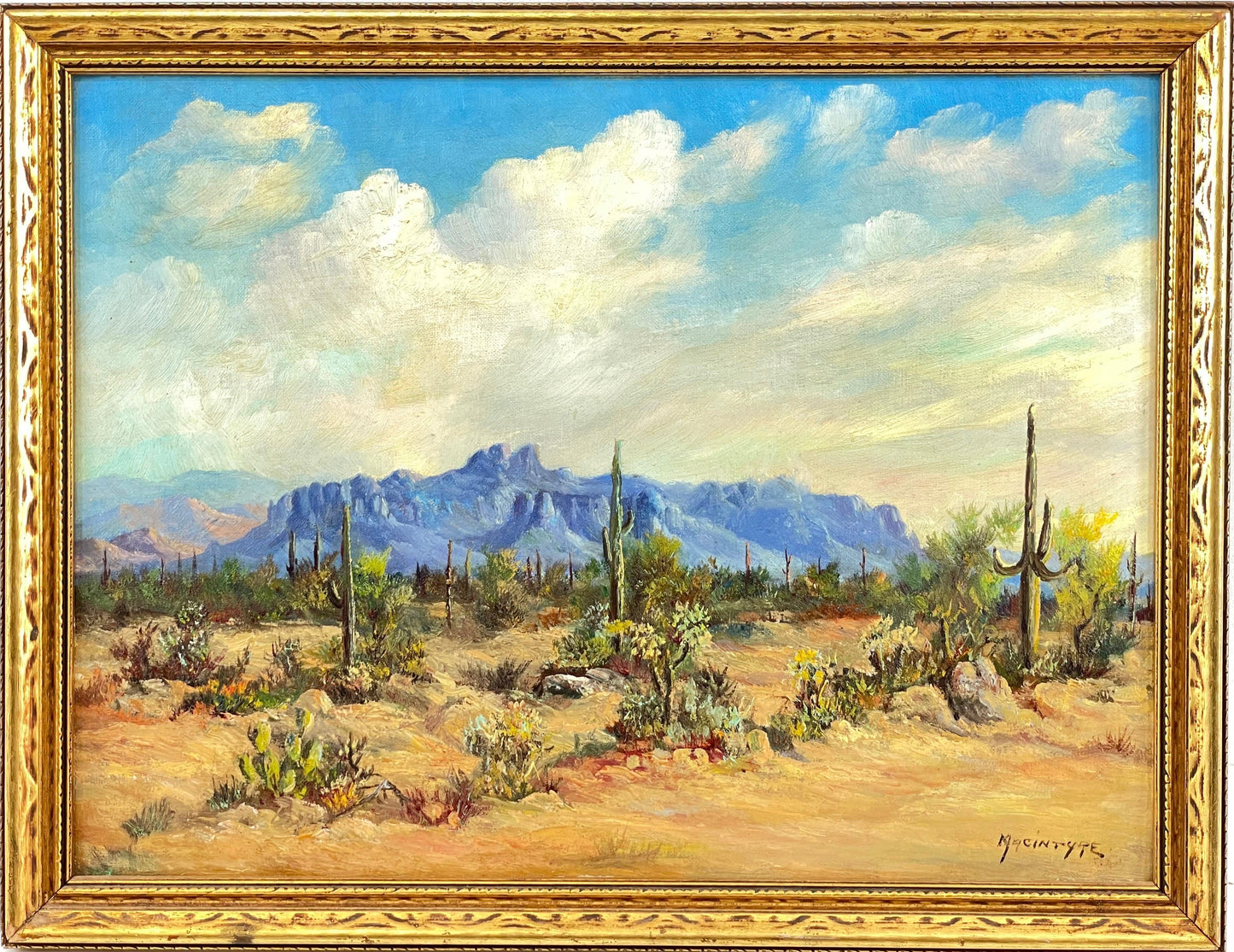 A.D. Macintyre - Desert Landscape 12" x 16"