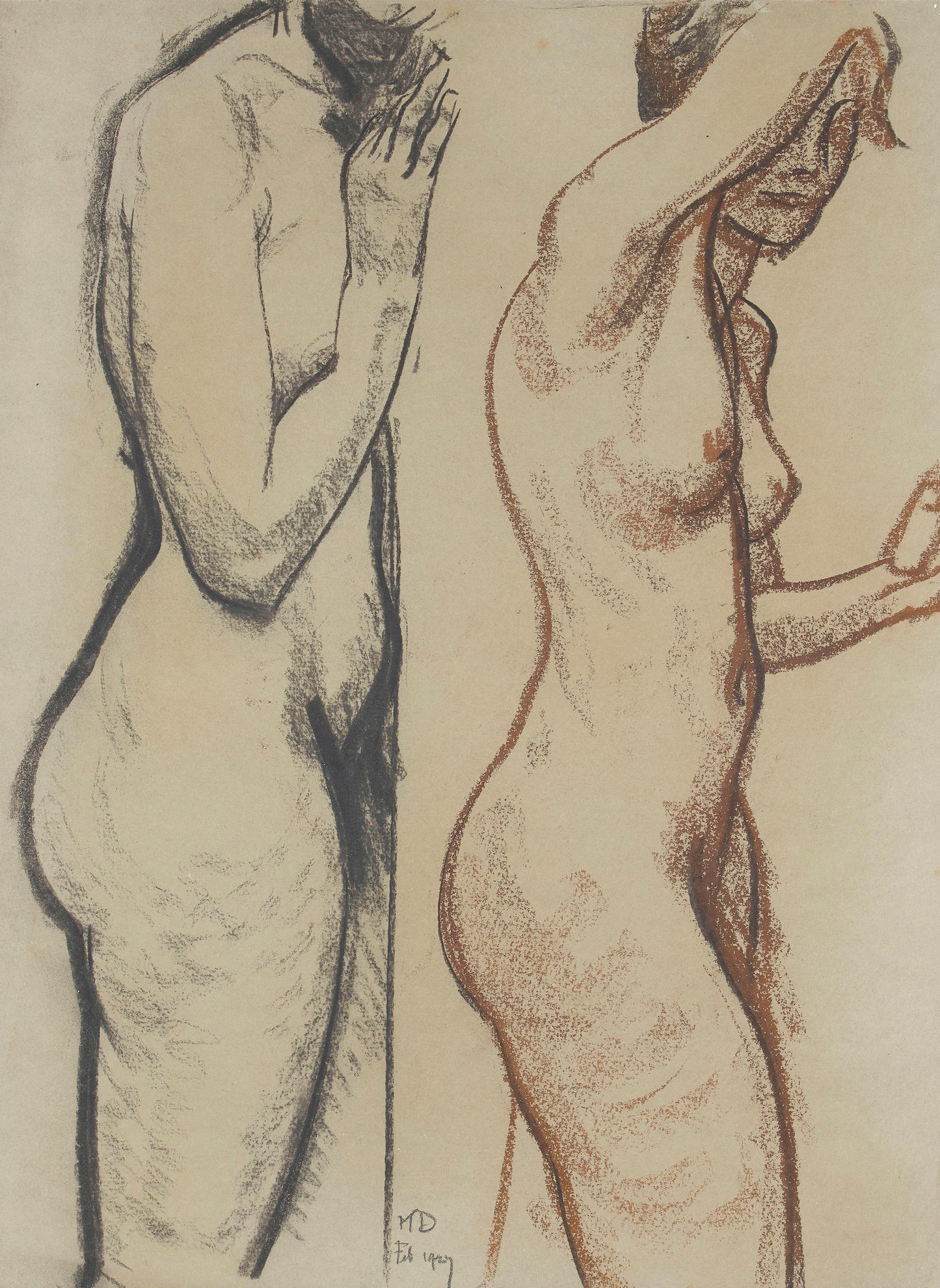 Maynard Dixon - Double Nude 1924 22.5" x 16.5"