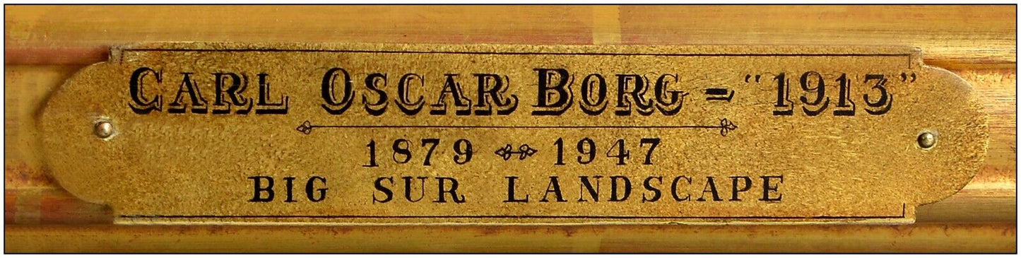 Carl Oscar Borg - Big Sur 1913 20" x 25"