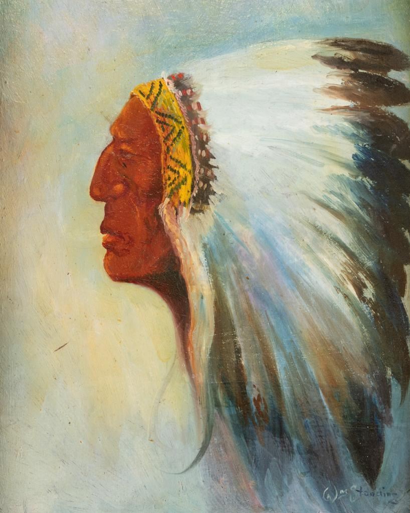 William Standing - Ft. Peck Indian Agency 13.5" x 10.75"