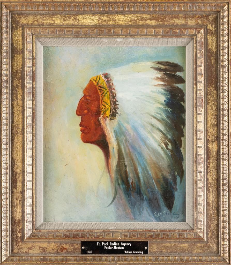 William Standing - Ft. Peck Indian Agency 13.5" x 10.75"