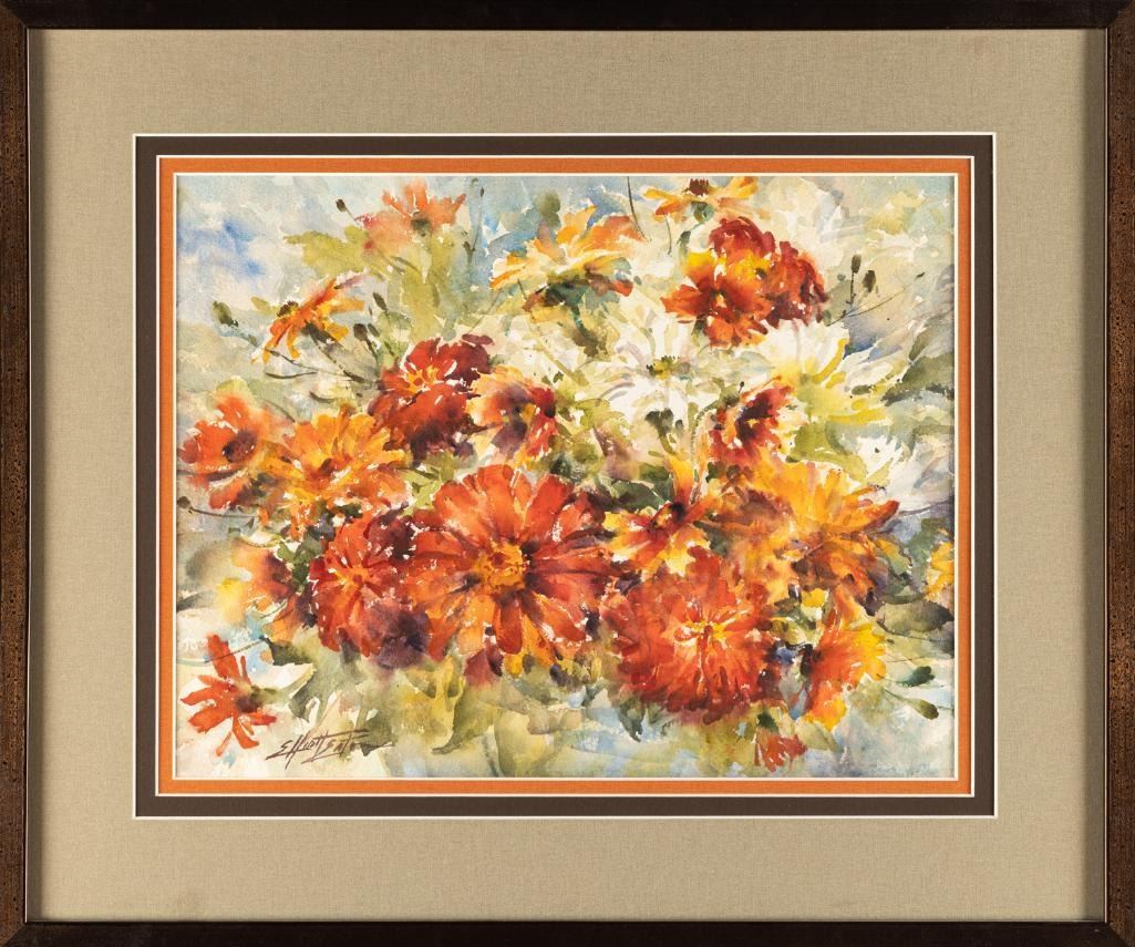 Eliot Eaton - Garden Flowers 14" x 18"