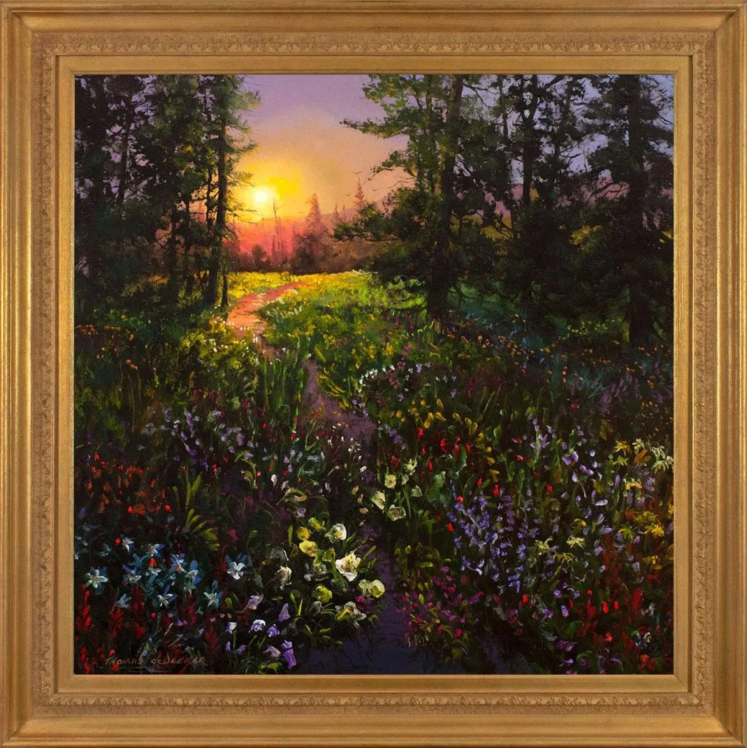 Thomas DeDecker - Glowing Sunset 2023 36" x 36"