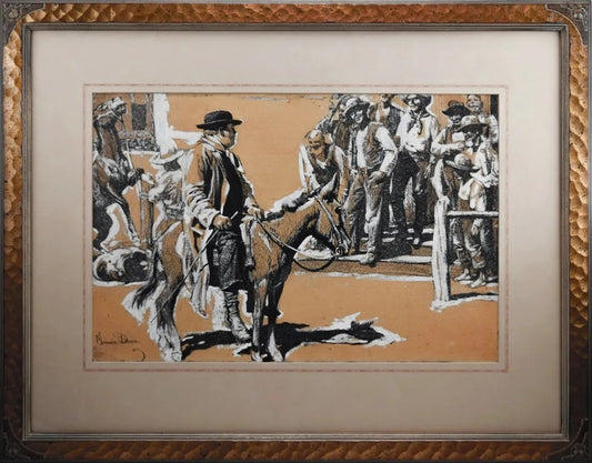 Maynard Dixon - "Good Day to You" Said the Newcomer 14" x 21.5"