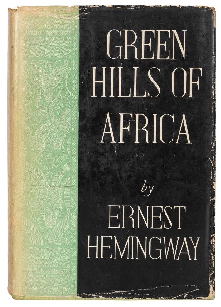 Hemingway, Ernest - Green Hills Of Africa - 1856 First Edition, First Dust Jacket Rare