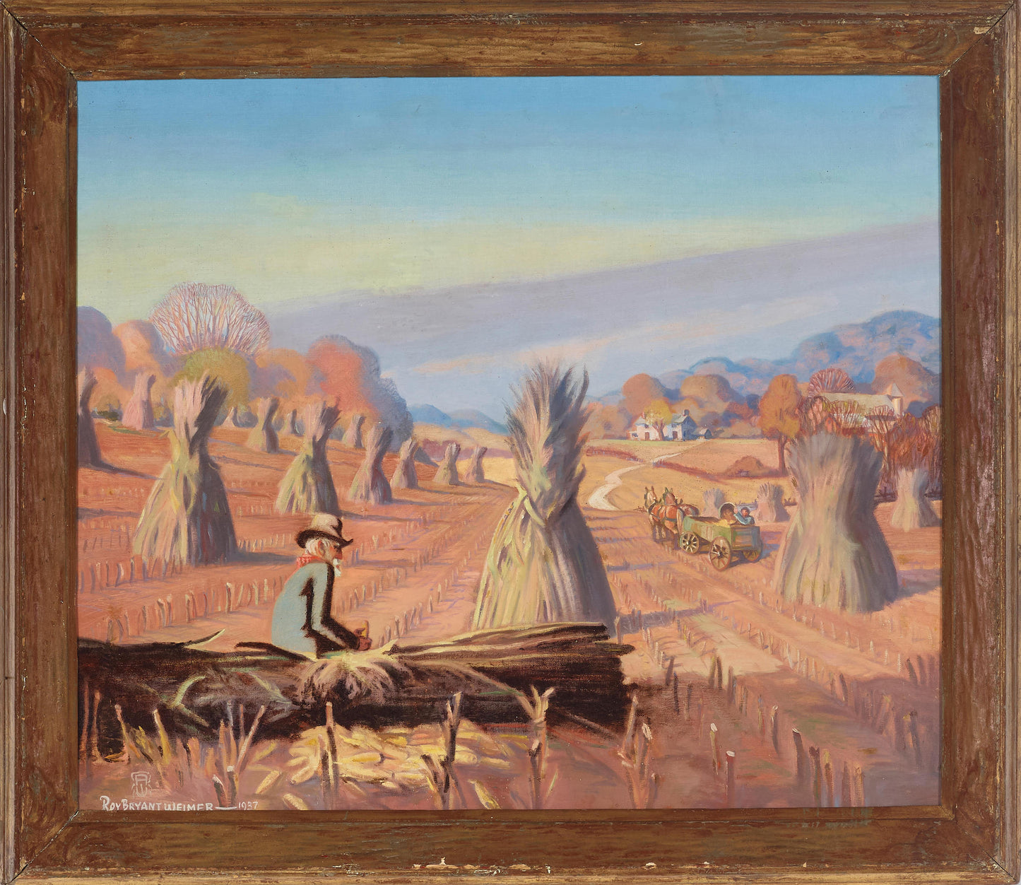 Roy Bryant Weimer - Harvest Scene 1937 24" x 28"