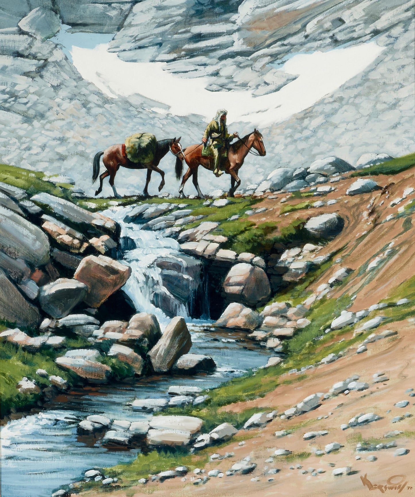 Roy Kerswill - High in the Wind Rivers 1972 24” x 20”