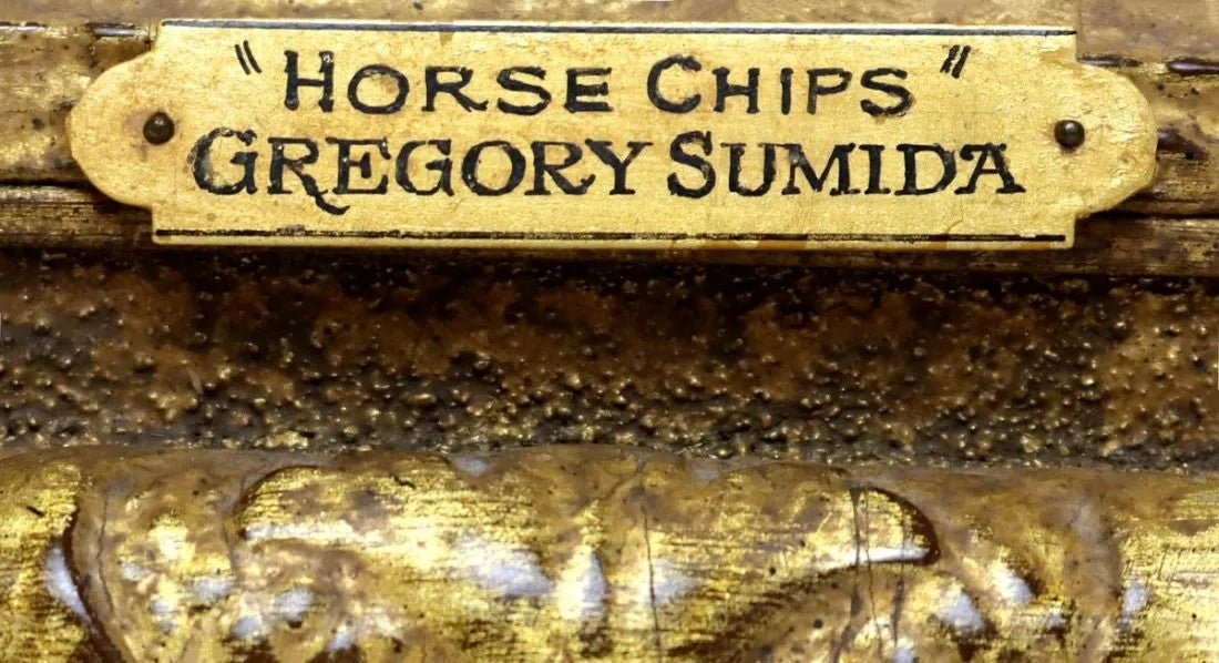 Gregory Sumida - Horse Chips 1972 7.25" x 10.5"
