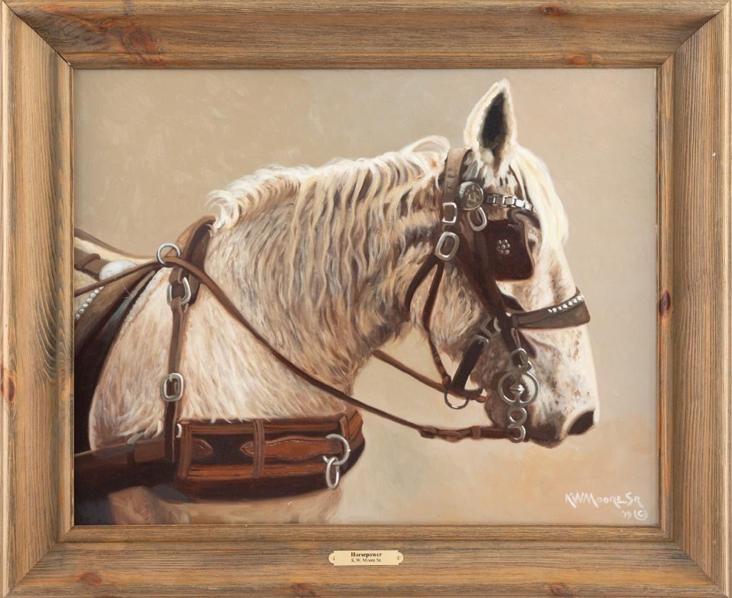 Ken W. Moore Sr. - Horse Power 22” x 28”