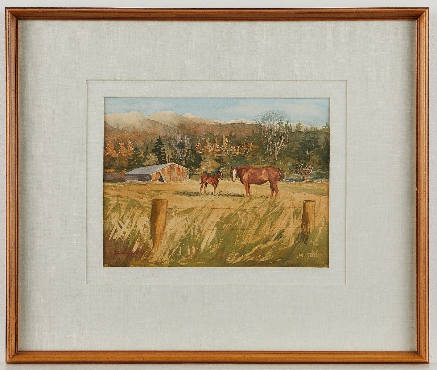Bud Helbig - Horse & Foal 9.75" x 13'