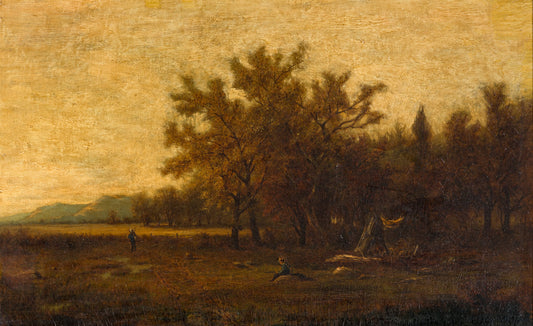 Ralph Albert Blakelock - Indian Camp 20" x 32.25"