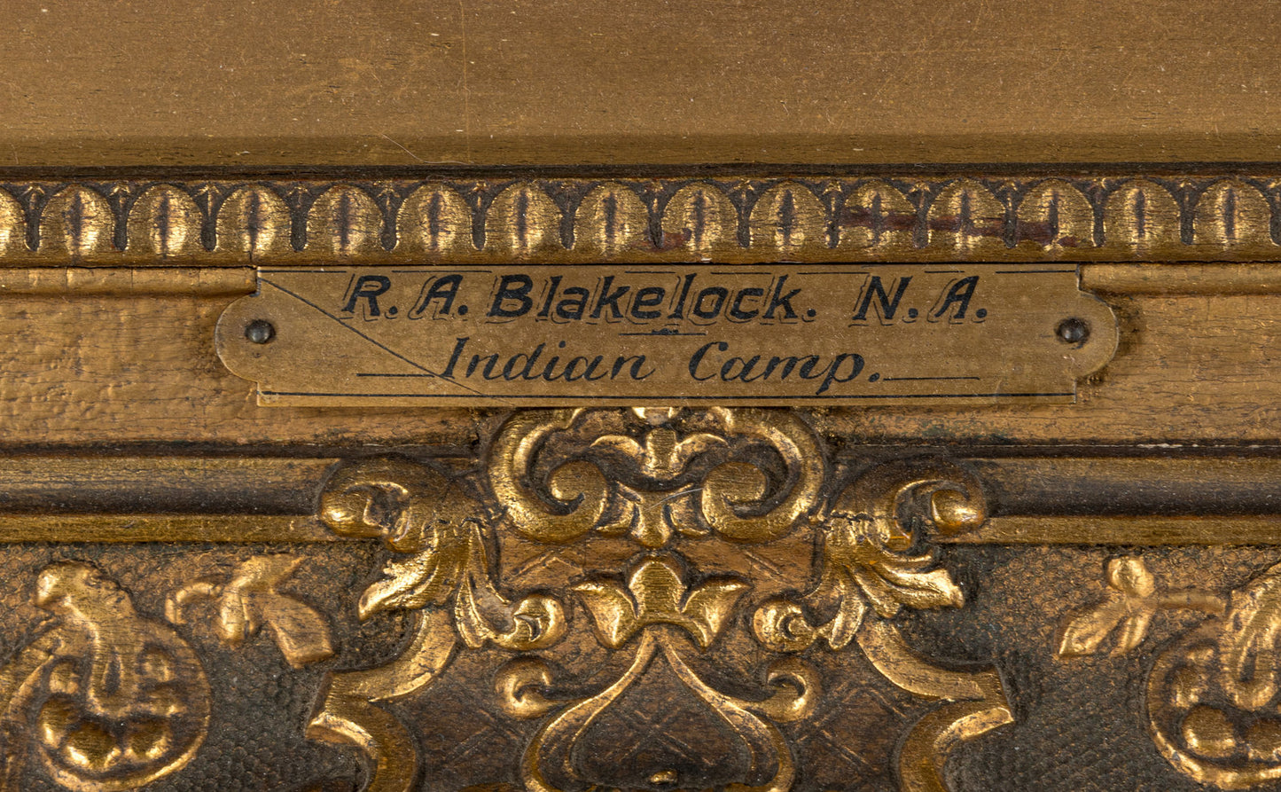 Ralph Albert Blakelock - Indian Camp 20" x 32.25"