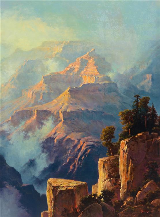 William Scott Jennings - Storm in the Canyon 48" x 36"