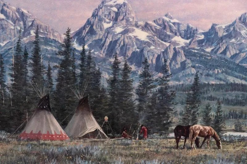 Del Parson - Mountain Camp 1983 12" x 24"