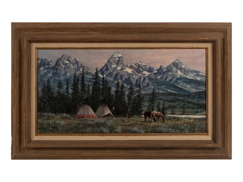 Del Parson - Mountain Camp 1983 12" x 24"