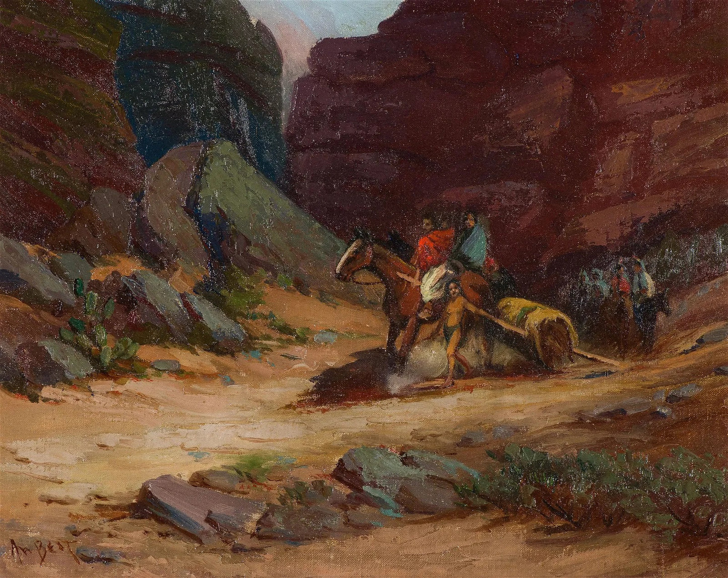Arthur William Best - Navajo Country 14" x 18"