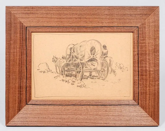 Maynard Dixon - Navajo Wagon 1904 11.25" x 15"