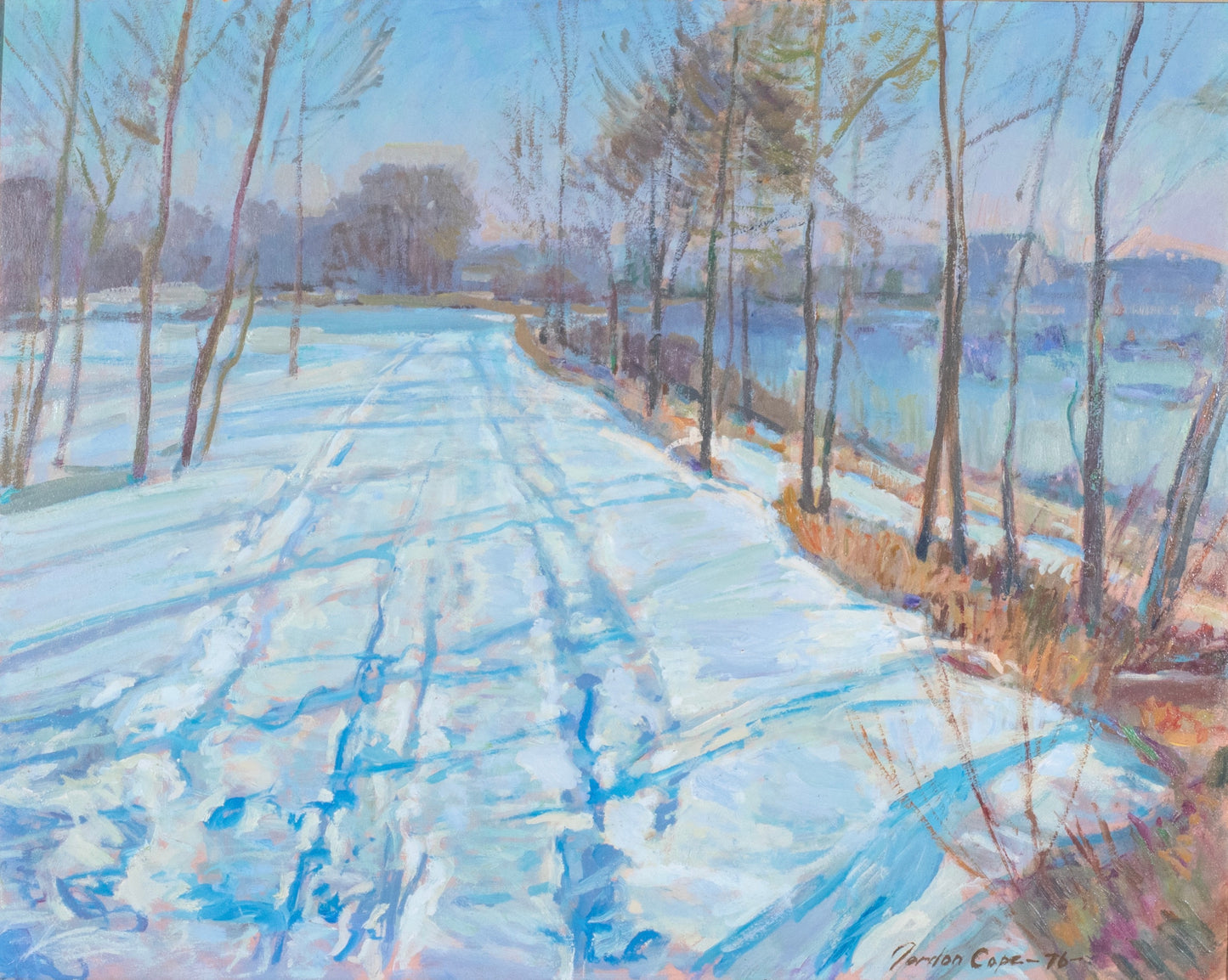 Gordon Cope - Winter Road 24” x 30"