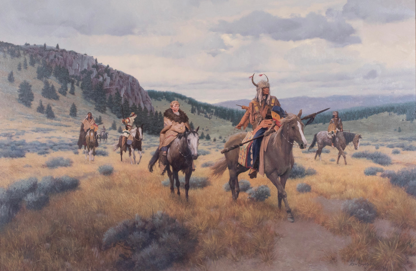 Ken Laager - Blackfoot Adoption 24" x 36"