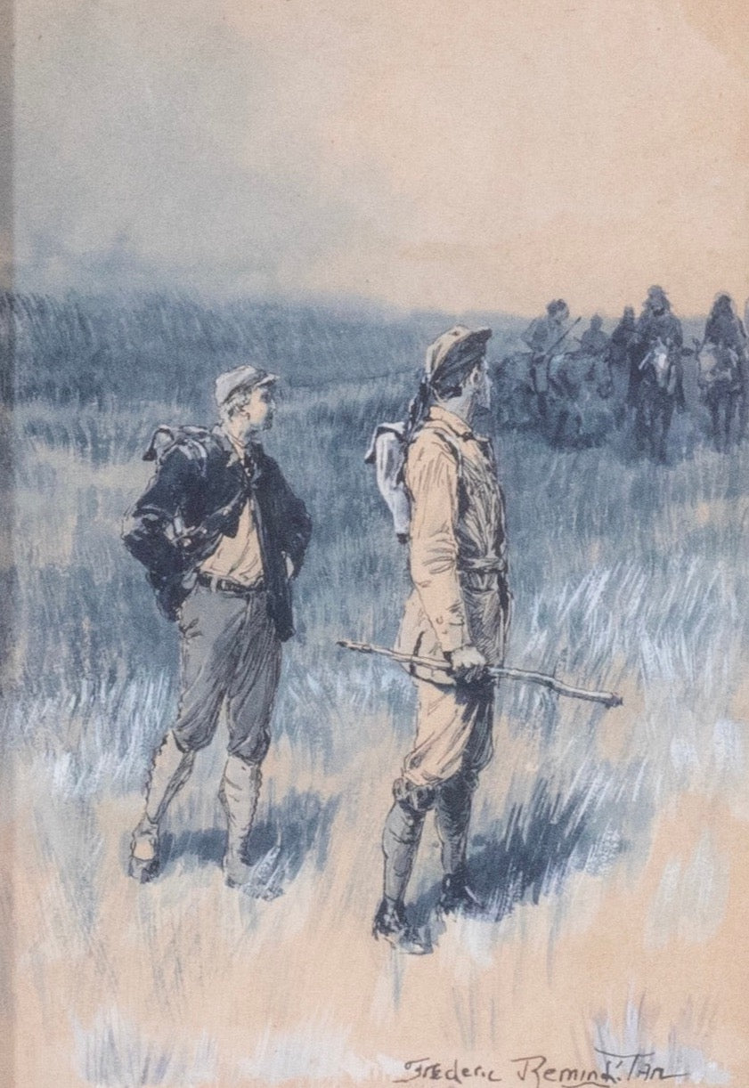 Frederic Remington - The Scouts, Friends, or Enemies 8" x 5.6"