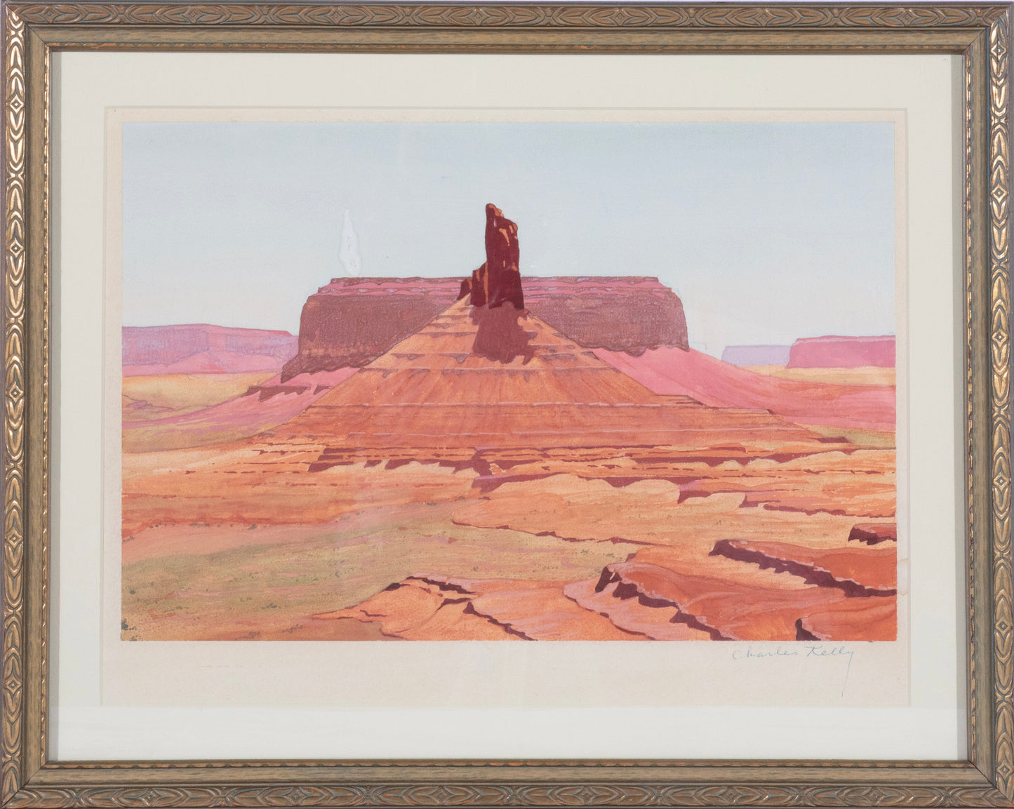 Charles Kelly - Cathedral Valley 11.5" x 15.5"
