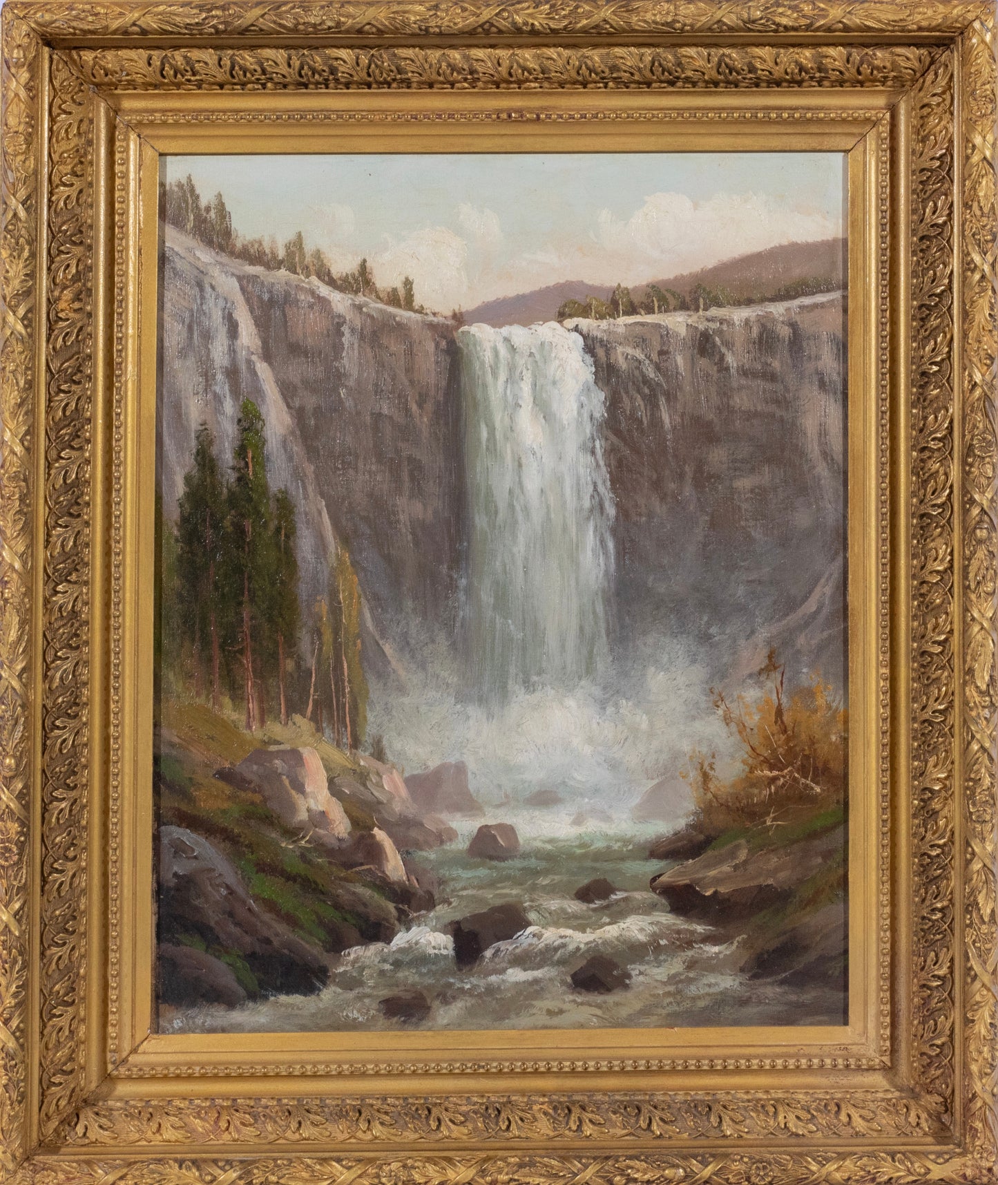 Thomas Hill - Western Waterfall 20” x 16”