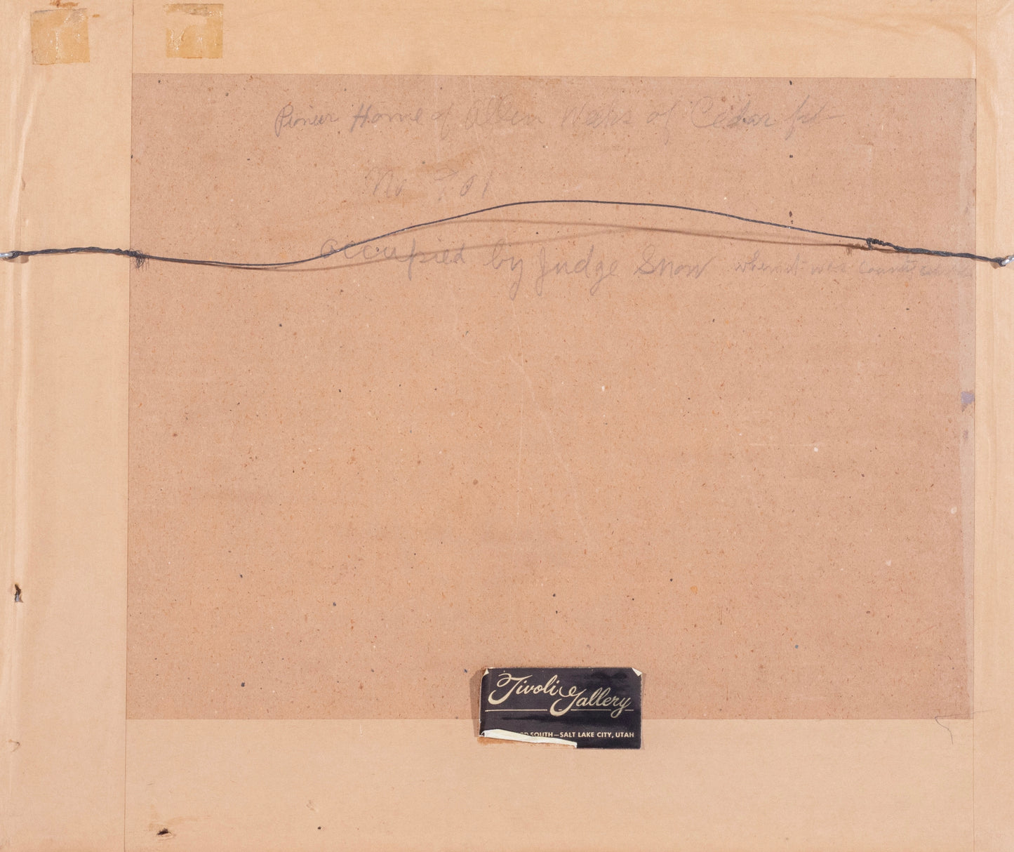 Bent Franklin Larsen - Pioneer Home of Allen Weeks 10.5" x 13.5"