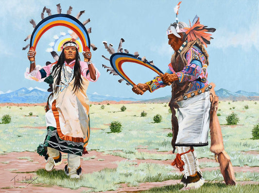 Thomas E. Mails - Rainbow Dancers 1976 30" x 40"