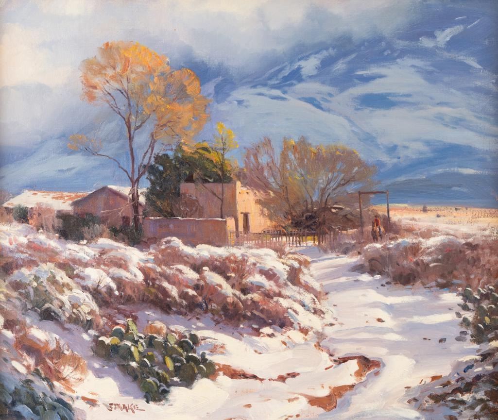 Phil Starke - Rare Snow, Tucson 20" x 29"