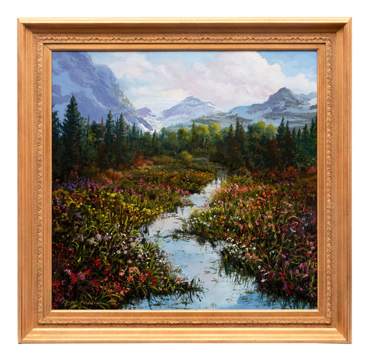 Thomas DeDecker - Rocky Mountain Meadows 2023 36" x 36"