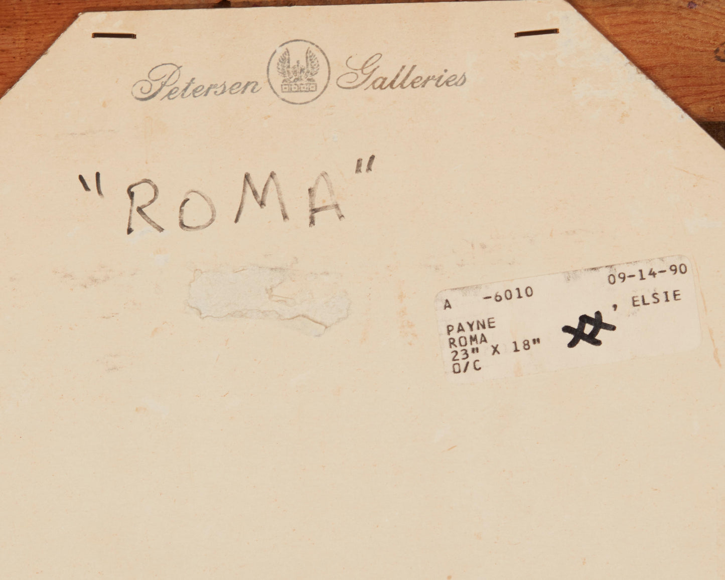 Elsie Palmer Payne - Roma 23" x 28"