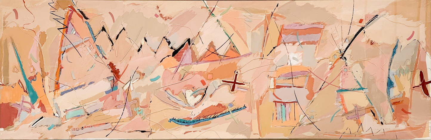 Sally Anderson - Southwest Abstract 24" x 72"