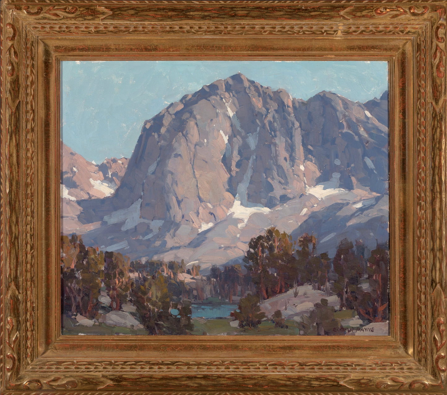 Edgar Alwin Payne - Third Lake, Temple Crag, Sierras, CA 25" x 30"
