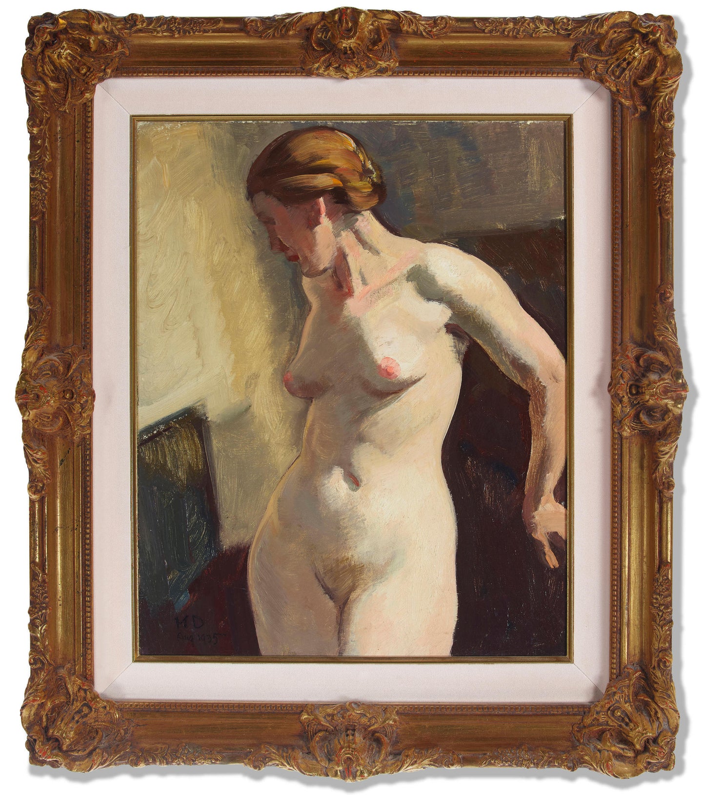 Maynard Dixon - Standing Figure (Edith Hamlin) 1935 20" x 16"