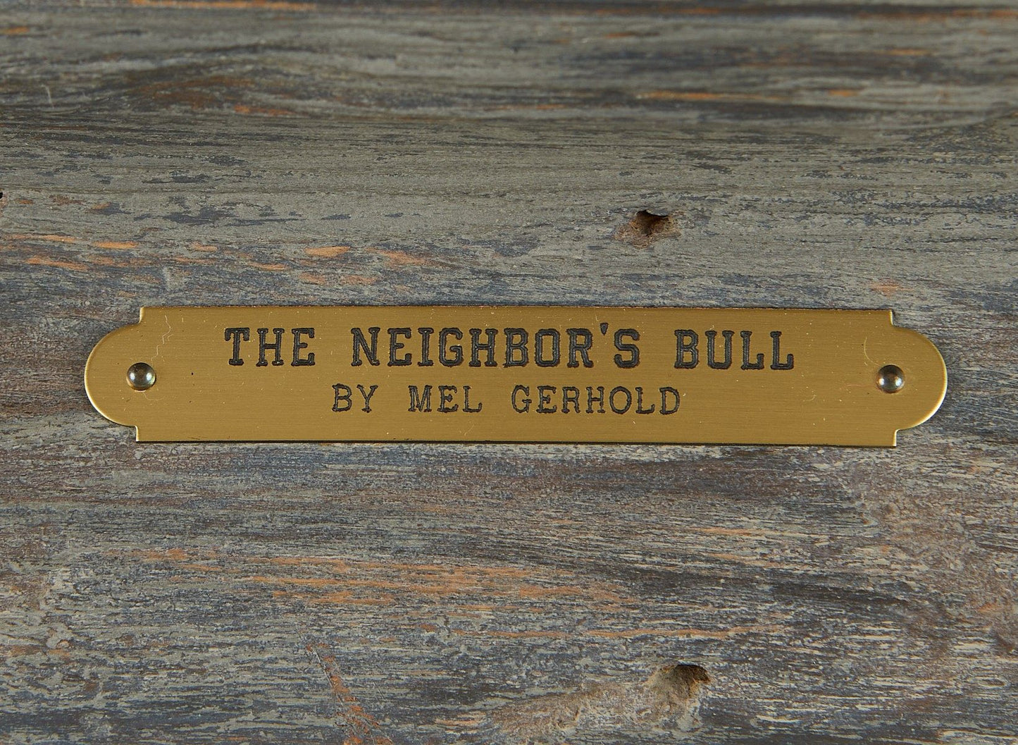 Mel Gerhold - The Neighbors Bull 13.75” x 19”